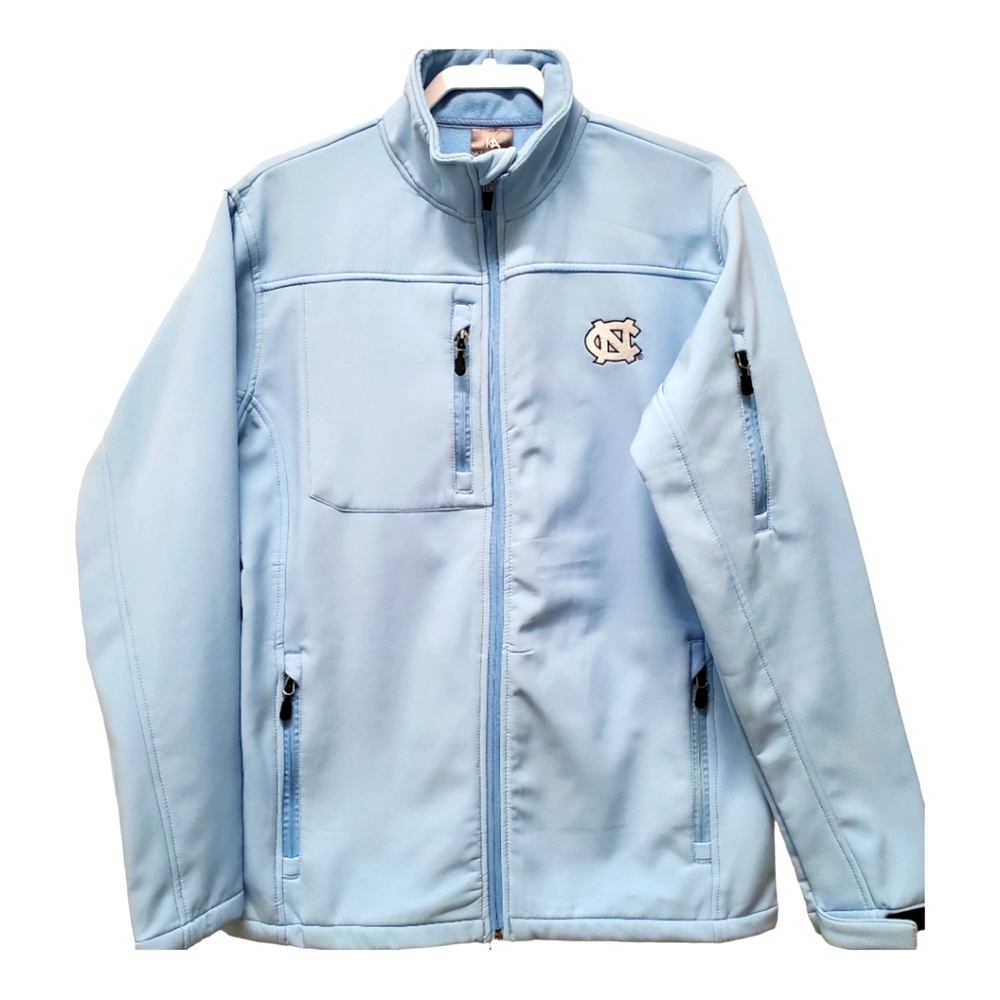 UNC Tarheels Men's Zip Jacket Carolina Blue Medium Knights Apparel Lined - Picture 1 of 12